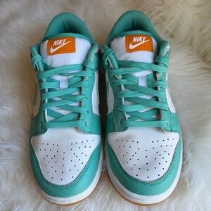 Nike Dunk Low Teal Zeal Casual Skateboard Shoes Size 8.5 Limited